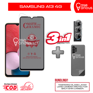 Tempered Glass Samsung A13 4G Anti Gores Spy Matte Privacy Free Camera Lesn dan Skin Carbon