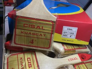 1 Lusin 12 Pcs kuas Cat CISAL 633 Tebal Gagang Pernish 4 inch