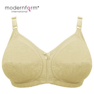Modernform (M057) Soft Padded Non Wired Bra Cup C Full Coverage Lace Design Fashion