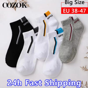 10 Pairs Large Size454647 Men Cotton Socks Breathable Mesh Summer Ankle Sock Men Quality Durable Sports Socks Adult Male Meias