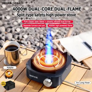 Mount peak Camping Stove Portable 4000W Infrared Energy Saving Split Type Cartridge Stove Portable Camping Cooking Stove