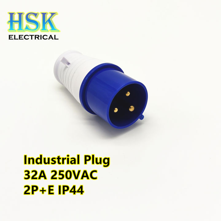 32A 2P+E 250VAC IP44 Industrial Plug Industrial Socket Industrial Wall ...