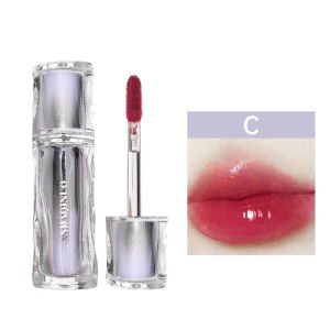 Ice Iron Watery Lip Gloss Mirror Surface Lip Glaze Lipstik Glossy Korean Glow Lip Jelly Tint Liptint Gloss Pelembab Tahan Lama Glasir Bibir Tidak Berminyak-🌹Tamia