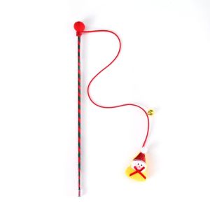 CHIC HUT Kitten Pet Cute Indoor Exercise Cat Tease Toy Tease Wand Christmas Cat Wand Interactive Stick