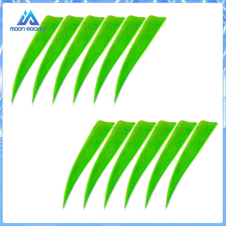 Moon ROCKET 12 Pieces 4 Inch Archery Arrow Feathers Fletchings Vanes