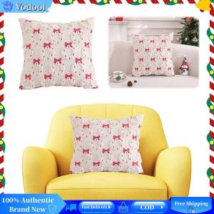 [Vodool Brand Center]Throw Pillow Covers Sofa Cushion Covers Bow Tie Pillow Covers Decoration for Sofa Couch