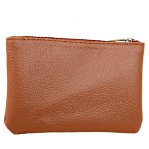 Túi lưu trữ chìa khóa Ngắn Mini Da PU Ví với khóa kéo đóng cửa cho phụ nữ và nam giới