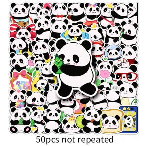 50pcs Cute Original Panda Sticker Animal Series Decoration Laptop Children Toy Waterproof Stickers
