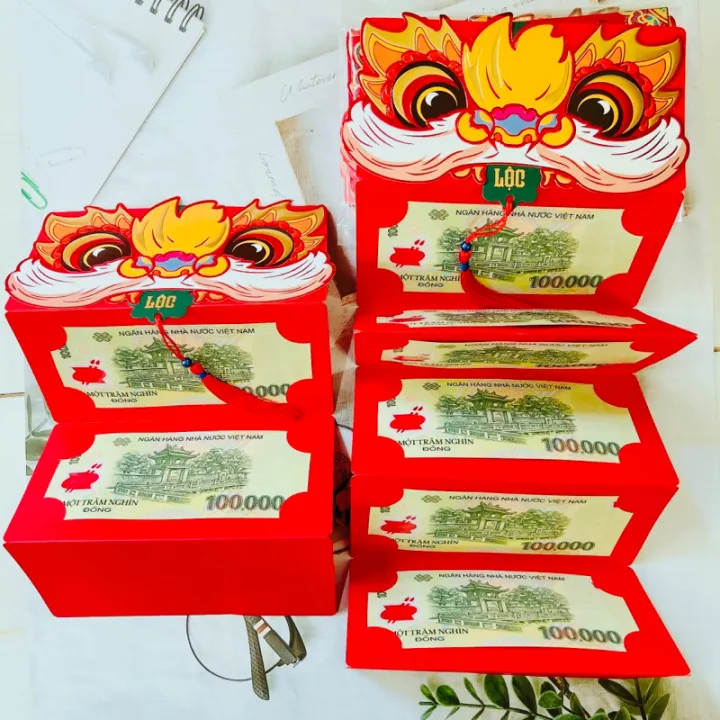 [ hàng sẵn sll ] Sỉ 10 bao lì xì xếp ngăn cao cấp 2 ngăn - 6 ngăn hàng ...