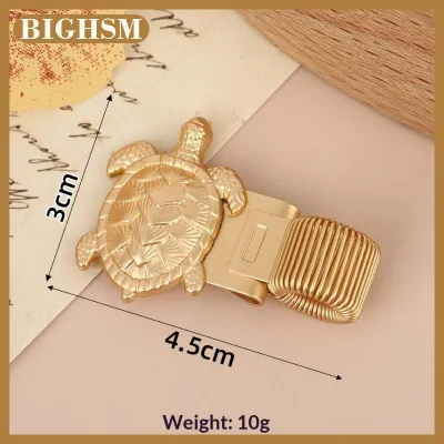 BIGHSM Đại Dương Rùa Hình Dạng Kim Loại Bút Clip Mùa Xuân Nạp Cầm Tay Chủ Bút Cho Máy Tính Xách Tay Tạp Chí Du Lịch Sử Dụng