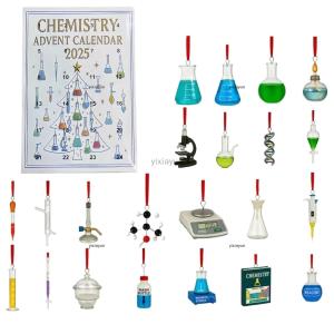 [COD] yixiayun 24 Days Of Chemistry Christmas Surprise Gift Box Science Themed Advent Calendar With 24 Lab-Inspired Decorations