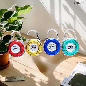 [COD] YUNZE Mini Keychain Tape Measure 2m Small Steel Ruler Multipurpose Gift Ruler Compact Measuring Tool For Home Office