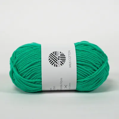 50g 5 Ply Milk Cotton Yarn Cake Multicolored Crochet Amigurumi Knitting Benang Kait Soft Milk Fibre Cotton Handmade