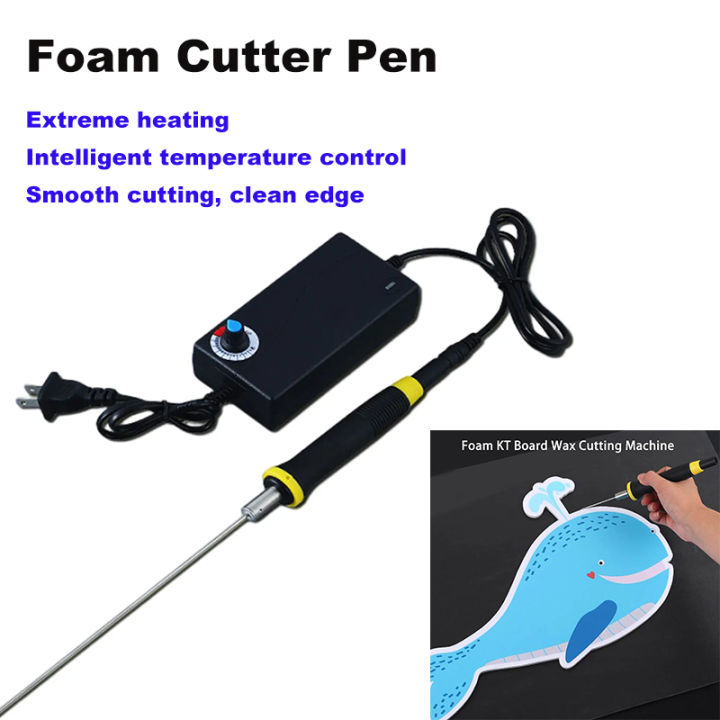 [With Free Adjustable Adapter] Styro Foam Electric Styrofoam Cutter Hot Wire Electric Styro Foam Cutter Pen Machine Hotwire Cutter Plastic Cutter Tool Acrylic Cutting Machine Acrylic Cutter Tool Styro letter Heat Cutter Styropore Cutter Knife Rotary Tool