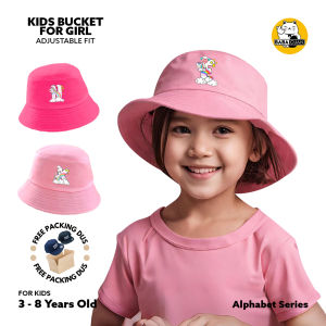 Topi Bucket Tali Anak Alphabet Unicorn Lucu