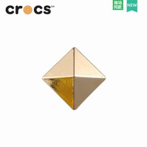 Charm crossjibbitz Phụ Kiện Trang Trí Giày Kim Loại Họa Tiết Hoa Xinh Xắn Độc Đáo DIY Thời Trang sticker dép crocs