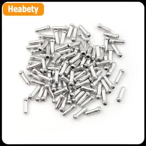 【2-3 ngày giao hàng】 100pcs Bạc nhôm xe đạp phanh Shifter bên trong cáp tip dây kết thúc mũ uốn