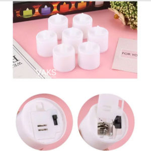 Combo 40 NẾN điện tử màu VÀNG ĐẬM nhỏ lãng mạn LED cầu hôn đạo cụ đèn trang trí tiệc cưới sinh nhật trang trí bàn decor..v.v