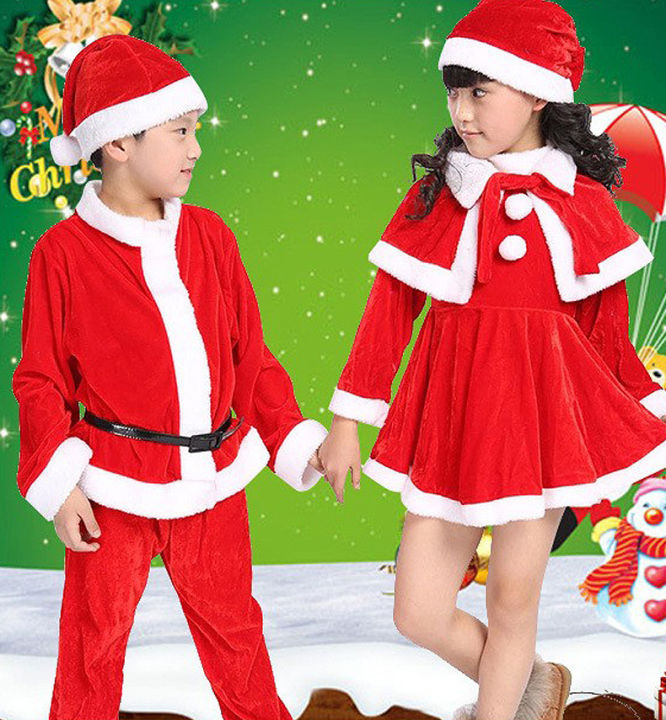 Cross-border European and American cosplay Christmas clothing children ...