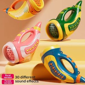 BAGUO 30 âm thanh Còi dự tiệc hình động vật Mô phỏng Tương tác Đồ chơi còi xe đua hình động vật Trò chơi huấn luyện âm thanh Sáng Tạo Máy tập thể dục dung tích phổi Quà Tặng trẻ em/trẻ em