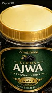Ajwa Madinah Grade A Small Size Dates 120g Halal Premium Soft Texture Healthy New Arrival