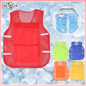 JACIRCLE Summer Cooling Vest Ice Bag Water Cooling Outdoor Workwear Heatstroke Pre Clothing Men Women Universal Normal Size