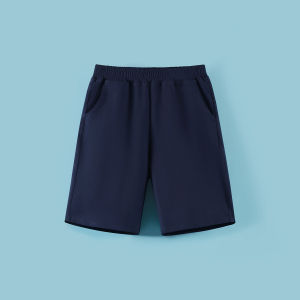 Middle and Big Children Kindergarten Suit Summer Business Attire Solid Color Cropped Casual Pants Childrens Parent-Child Sweatpants Sports Shorts School Uniform Boys