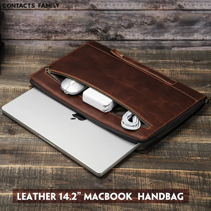 Genuine Leather Laptop Bag for Macbook Pro Inch 2021 Case For MacBook  Air/Pro Inch M1 2020 2019 Sleeve Cover Accessories Lazada PH