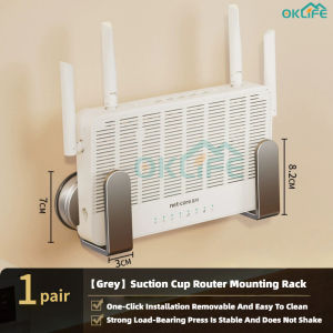 [OKLIFE. SG]Universal Punch-Free Wall Mount Holder for WiFi Router & Power Strip No Drill Socket Organizer