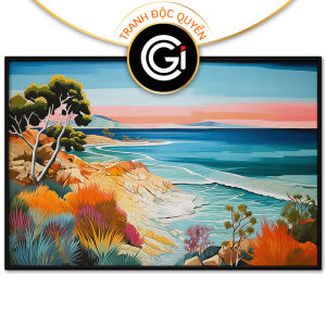 Tranh treo tường tranh dán tường phong cảnh bờ biển CGI - 189