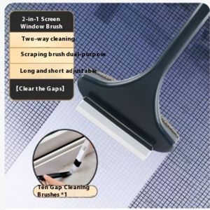 Máy lau mặt kính hai trong 1 cửa gạt nước gia dụng có đầu có thể tháo rời có thể rửa lý tưởng cho màn hình & cửa sổ thiết kế nhựa chắc chắn công cụ bảo hộ thời gian