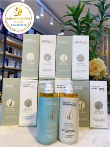 Bộ Dầu gội xả phục hồi giảm gãy rụng làm phồng tóc Voudioty Keratin X9 Biotin & Collagen