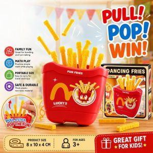 Board Game Popping Fries Lucky Draw Interactive Family Party Math Learning Number Skills Kids Gift