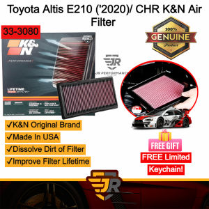 K&N Washable Drop In Replacement Air Filter Toyota CHR 1.2Turbo Cross Penapis Udara Car Intake Parts KN-AF-33-3080