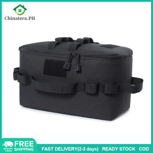 [Fast Delivery] Outdoor Camping Large Storage Bag Gas Tank Storage Bags Ground Nail Tool Bag Picnic Cookware Pot Pan Holder Organizer