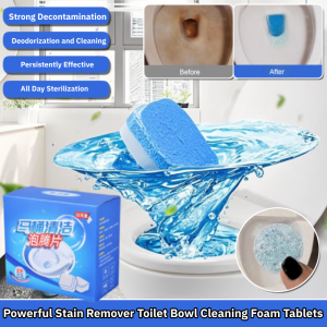 Powerful Stain Remover Toilet Bowl Cleaning Foam Tablets Toilet Flush Deodorizer Bowl Cleaner Bleach Tablets 马桶泡腾片