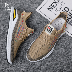 Sepatu Pria Wanita Sneakers Pria Impor Premium ORIGINAL Kekinian 2022 Casual Kerja Olahraga Badminton Lari COD | GINO Q24 BROWN