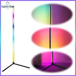 RGB Standing Lamp with Music Sync Smart Modern Floor Lamp App & Remote Control for Bedroom Living Room Gaming Room
