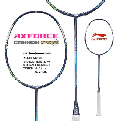 ไม้แบดมินตัน LI-NING Axforce Cannon Pro แถมครบชุด