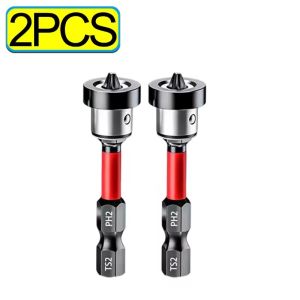 Feelife 5PCS Positioning Screwdriver Bits Drywall Screw Bits 50mm Gypsum Board Plasterboard Screws Locating Batch Head Drilling Tools