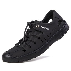 Free Shipping New MenS Summer Sandals Featuring A Hollowed-Out Design Open-Toe Style Soft Soles And Suitable For Beach Wear And Casual Occasions