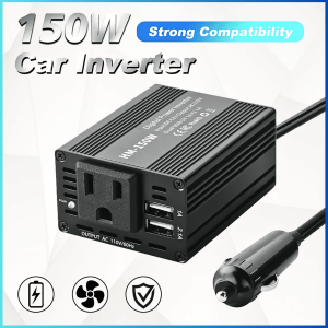 COD Taffware Power Inverter Mobil 12V to 220V 150W dengan 2 USB Port PI 150W / power inverter dc to ac mobil mini terbaik tv digital aki antena jadi listrik / alat power inventer besar bor listrik kipas hp serbaguna viral murah miltifungsi power bank