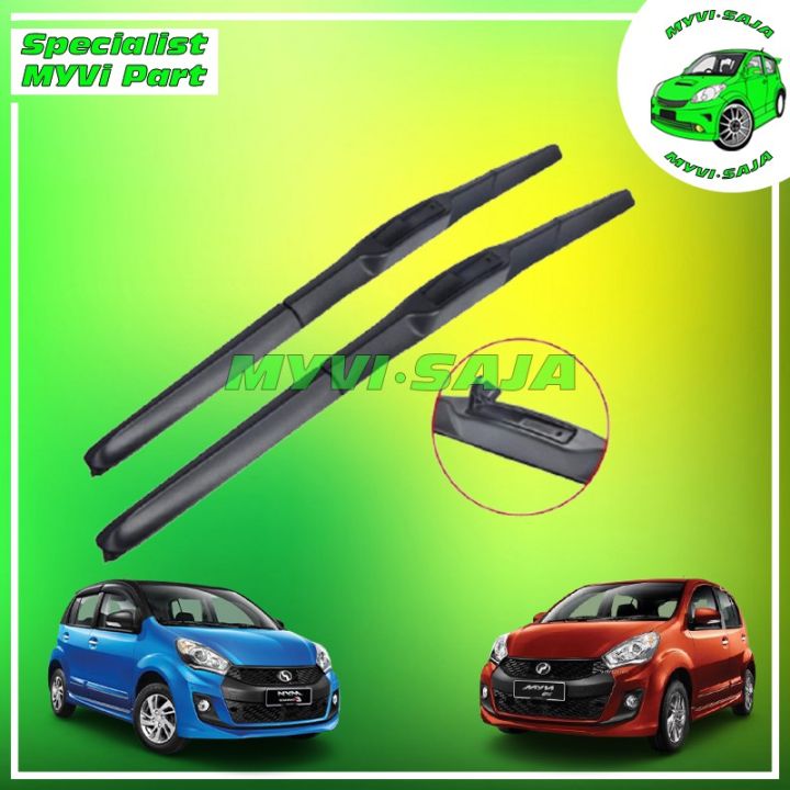 Japan Technology Silicone Car Wiper Honda Mazda Proton Perodua Alza Myvi Axia Wira Saga Blm Flx 1952