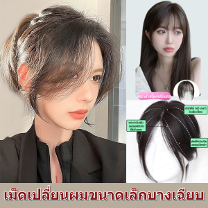 แผ่นวิกผมขนาดเล็กบางเฉียบ วิกผมหน้าม้าปลอม ผมหน้าม้าแบบธรรมชาติที่มองไม่เห็น