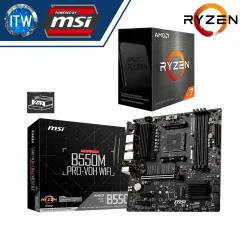 ITW | AMD Ryzen 7 5800X Desktop Processor with MSI MAG B550M Pro 