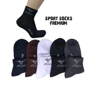 6 Pasang Kaos Kaki Olahraga ( MZN ) Sport Socks Pendek Pria Wanita Dewasa Terbaru