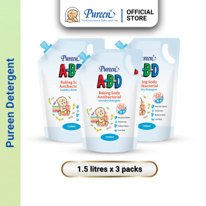 Pureen A-B-D with Baking Soda Detergent Refill Pack 1.5 Litre x 3 Packs (Bundle Sale)