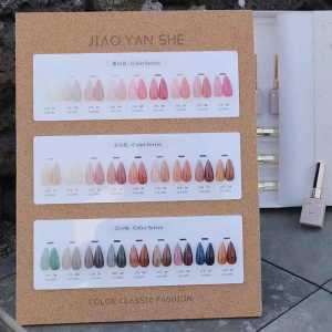 JIAO YAN SHE-NAIL ICE TRANSPARENT SKIN TONE 27 COLOR SET- 15ML SOAK OFF NAIL GEL POLISH
