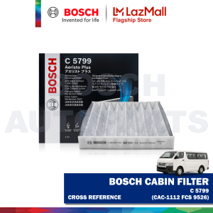 Bosch Activated Carbon Aeristo Premium For Toyota HiAce V Bus 2005 to 2019