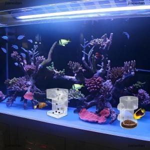 [COD] jiameitan หลอดอะคริลิกใส่อาหารปลาที่ใส่อาหารปลาพร้อมถ้วยดูดสำหรับ2025ตู้ปลาใหม่